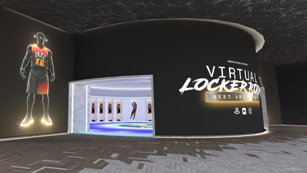 Metaverse-Builder-Exclusible-Utah-Jazz-NBA-virtual-locker-room